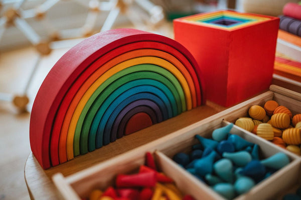 Wooden Stacking Rainbow - Little Treasures