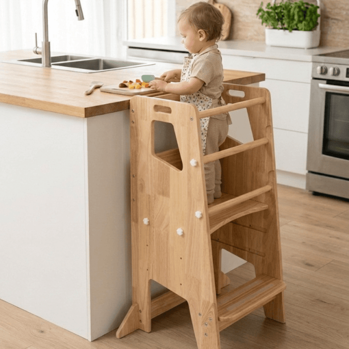 Learning Tower - Kitchen Helper Stool - All Natural - Little Treasures
