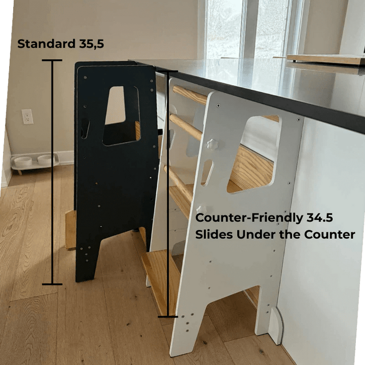 Learning Tower - Kitchen Helper Stool - Black - Little Treasures