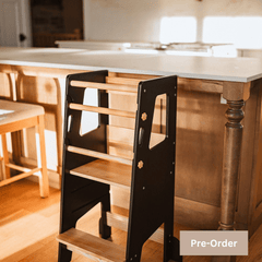 Learning Tower - Kitchen Helper Stool - Black - Little Treasures