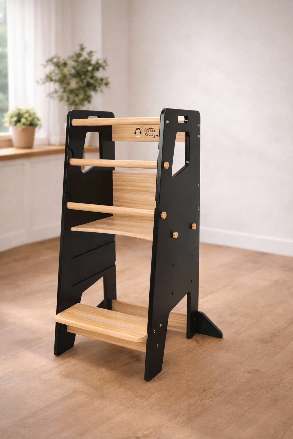 Learning Tower - Kitchen Helper Stool - Black - Little Treasures