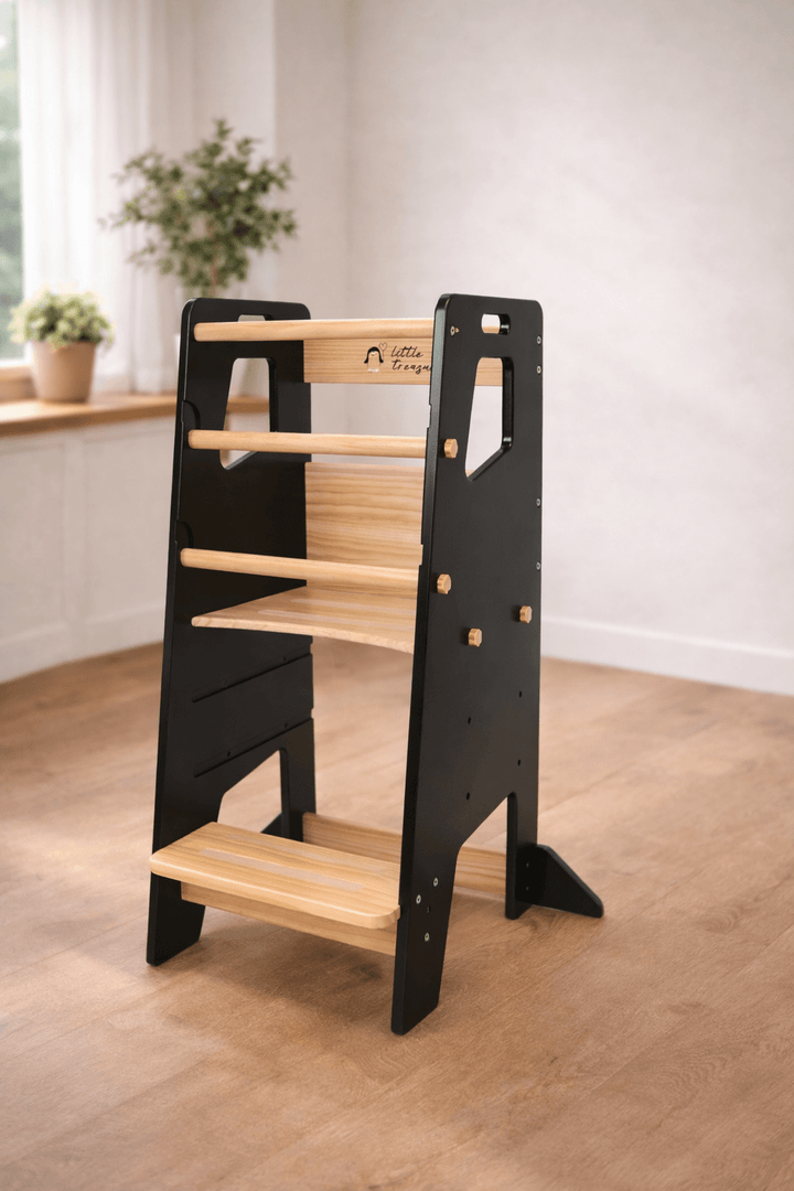 Learning Tower - Kitchen Helper Stool - Black - Little Treasures