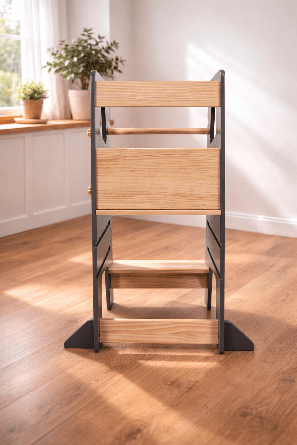 Learning Tower - Kitchen Helper Stool - Dark Grey - Little Treasures