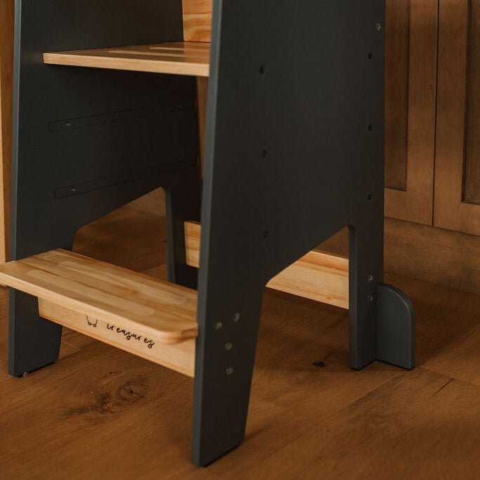 Learning Tower - Kitchen Helper Stool - Dark Grey - Little Treasures