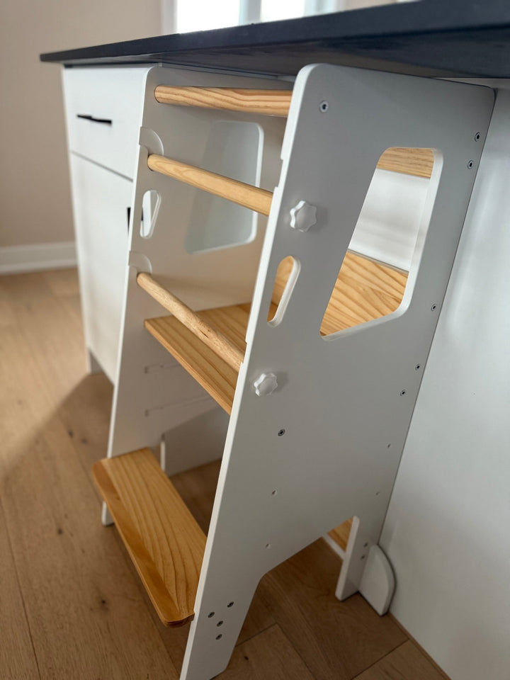 Learning Tower - Kitchen Helper Stool - White - Little Treasures