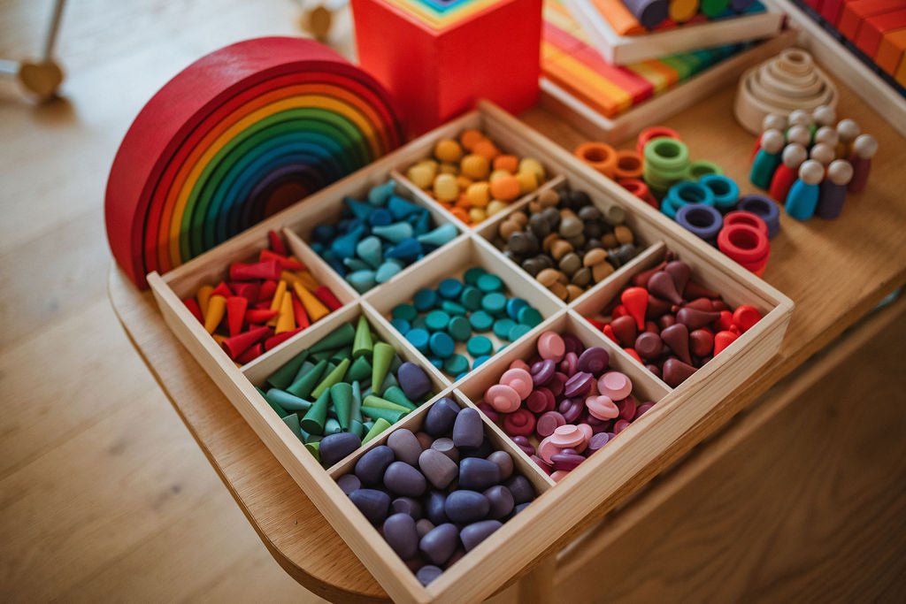 Natural Play Elements – 9 Wooden Loose Parts Type (324 parts) - Little Treasures