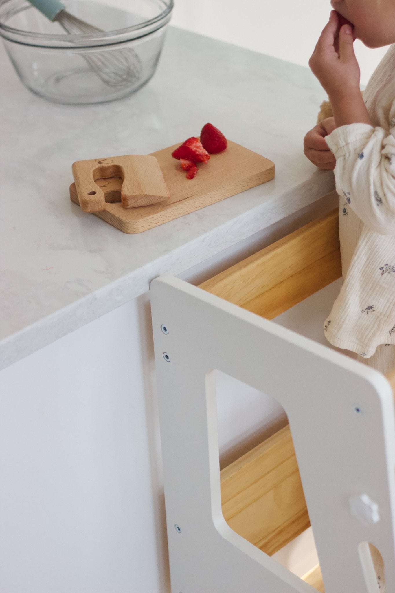 Toddler Safe Wooden Knife & Cutting Board Set - Little Treasures