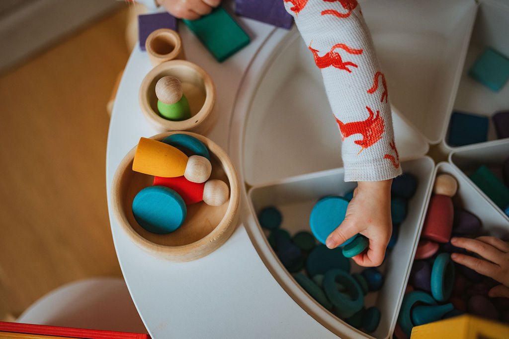 Wooden Rings & Peg Dolls Set - Little Treasures