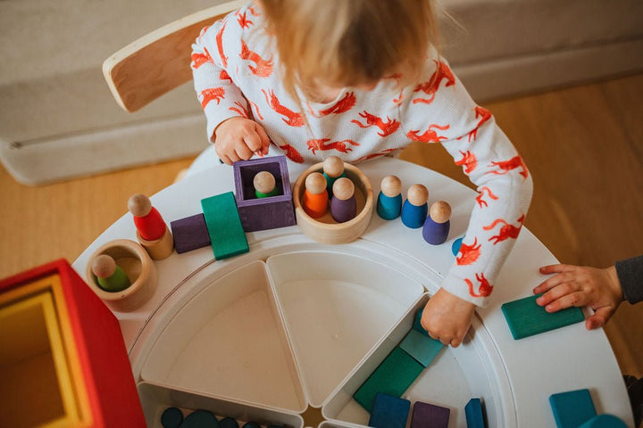 Wooden Rings & Peg Dolls Set - Little Treasures