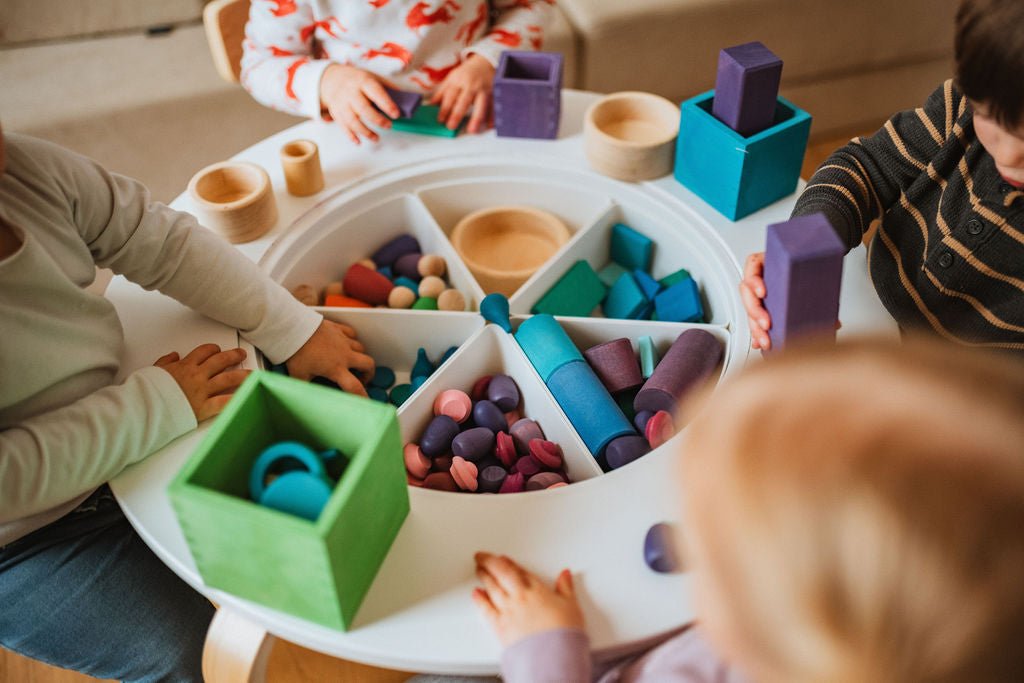 Wooden Rings & Peg Dolls Set - Little Treasures