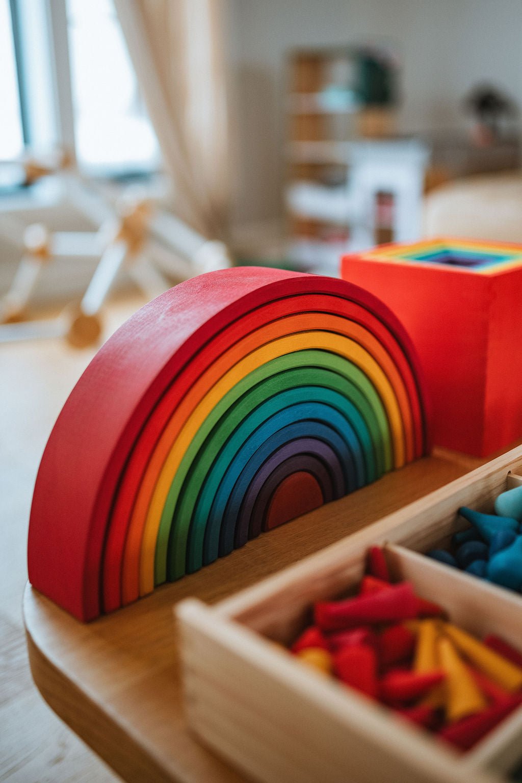 Wooden Stacking Rainbow - Little Treasures