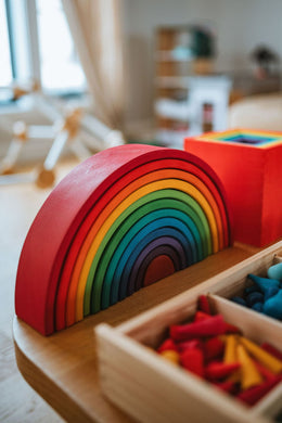 Wooden Rainbow Stacker