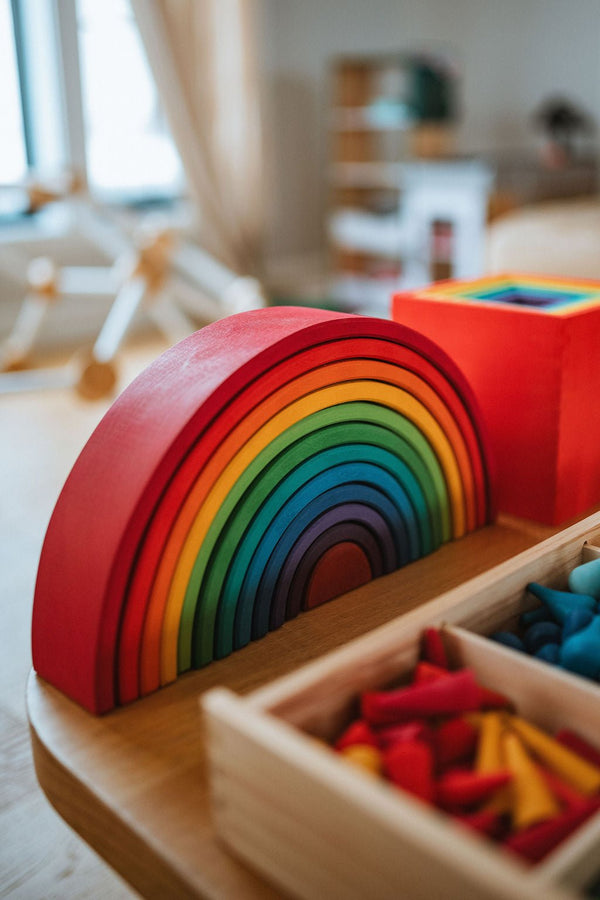 Wooden Stacking Rainbow - Little Treasures
